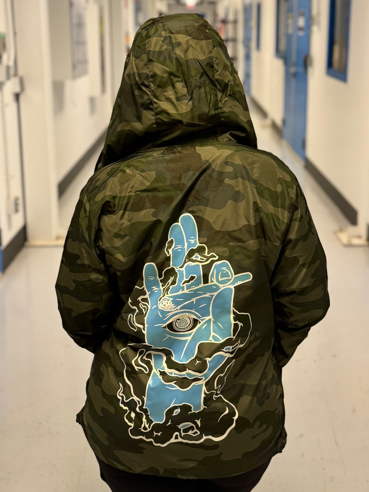 >Grow Sciences windbreaker< (V2) (GREEN CAMO)