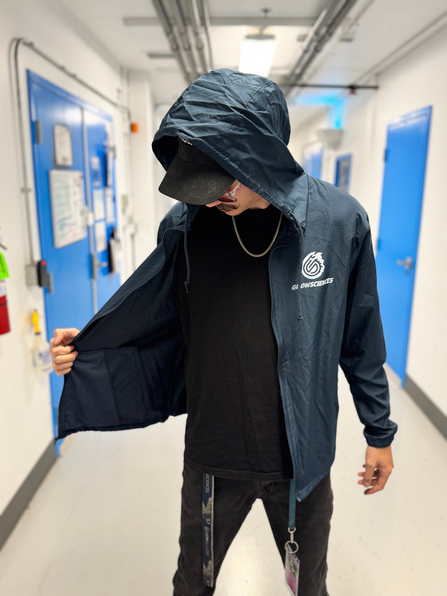 >Grow Sciences windbreaker< (V2) (NAVY)